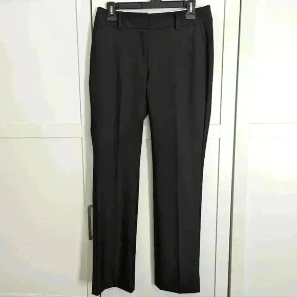 ANN TAYLOR | Factory The Straight  Black Dress Pants Size 2 - Picture 1 of 5